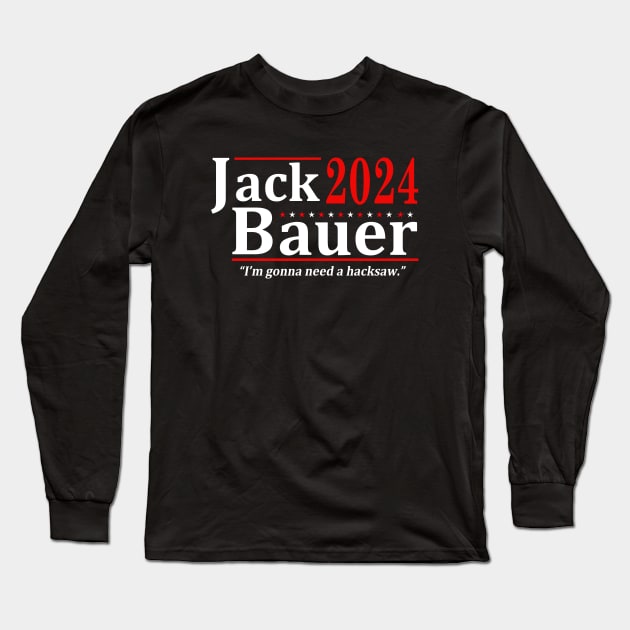 Jack Bauer 2024 Election Long Sleeve T-Shirt by Mendozab Angelob